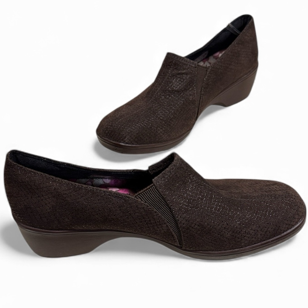 SKECHERS FLEXIBLE SIGNATURE LOAFER SLIP ON COMFORT CLOG OFFICE CASUAL SIZE 10
